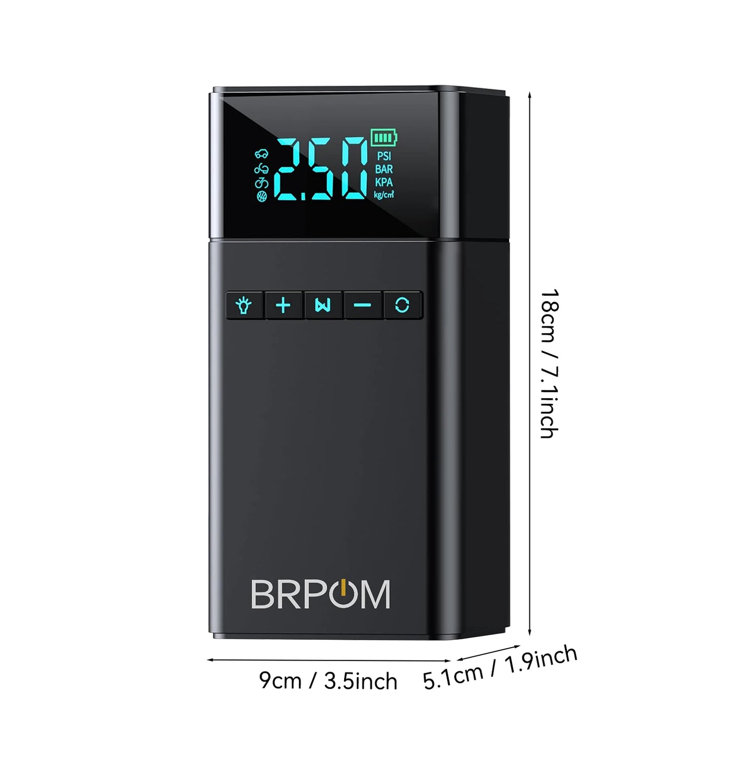 BRPOM Jump Starteris Automobilio Užvedėjas su Oro Kompresoriumi