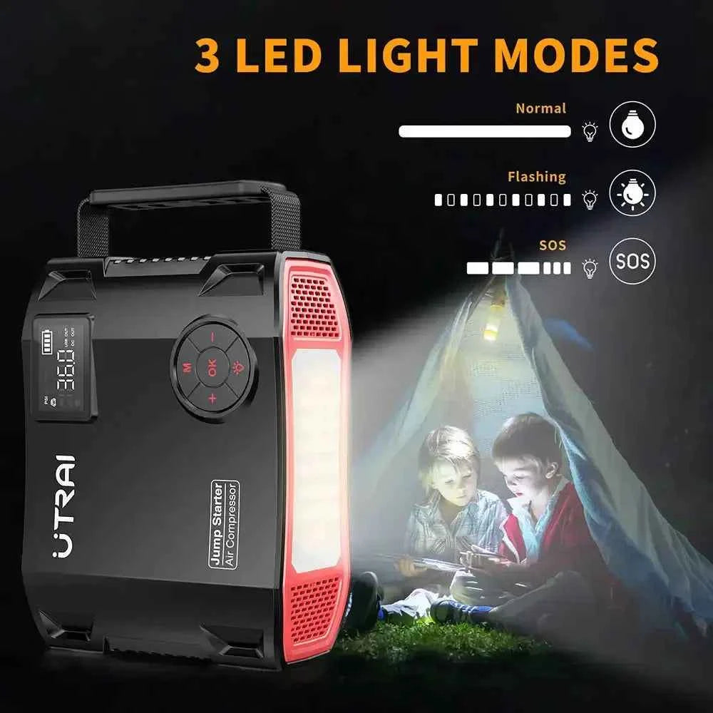 UTRAI JS5 3 LED šviesos režimai Normal Flashing SOS avarinis žibintuvėlis stovyklavimas lauke