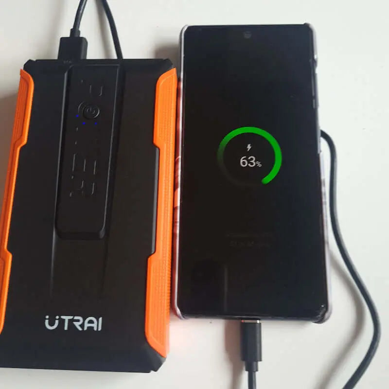 Akumuliatoriaus užvedėjas krauna telefoną