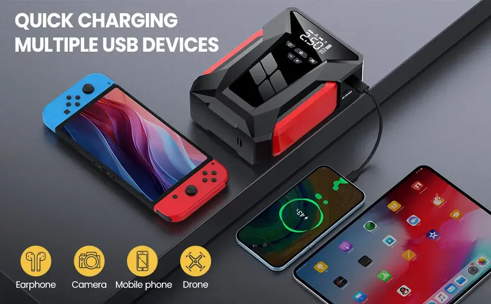 Automobilio užvedėjas busteris booosteris akumuliatoriaus pakrovėjas