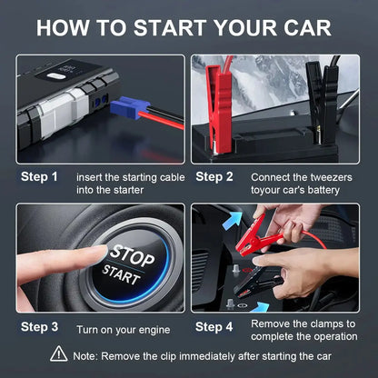 Akumuliatoriaus užvedėjas BSMOOM 21800 mAh