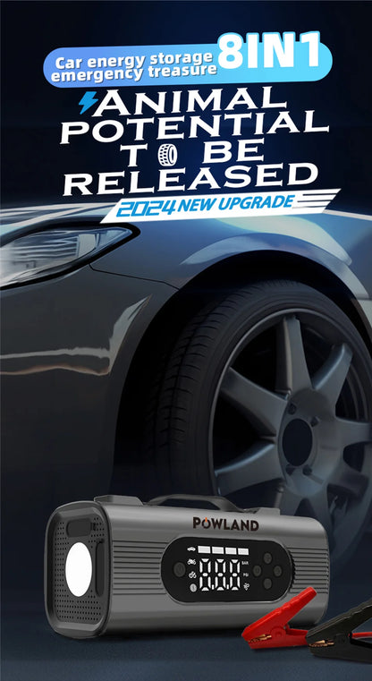 Jump starteris Powland su oro kompresoriumi