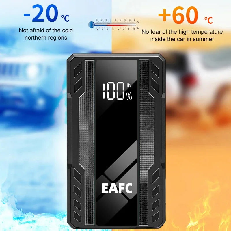 Power bank temperaturu diapozonas