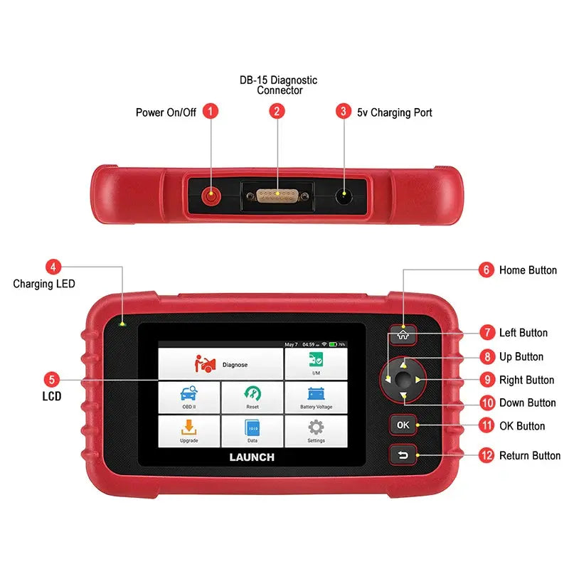 LAUNCH CRP129X V2.0 - Professional OBD2 Diagnostic Scanner