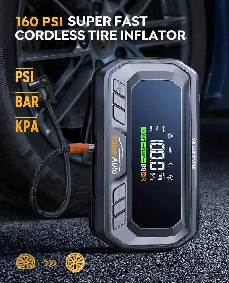 YABER YA90 oro kompresorius 160PSI belaidis padangų pūtimas automobilio ratas
