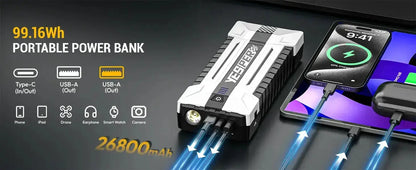 YESPER YJS40 Akumuliatoriaus užvedėjas 26800 mAh 4120A