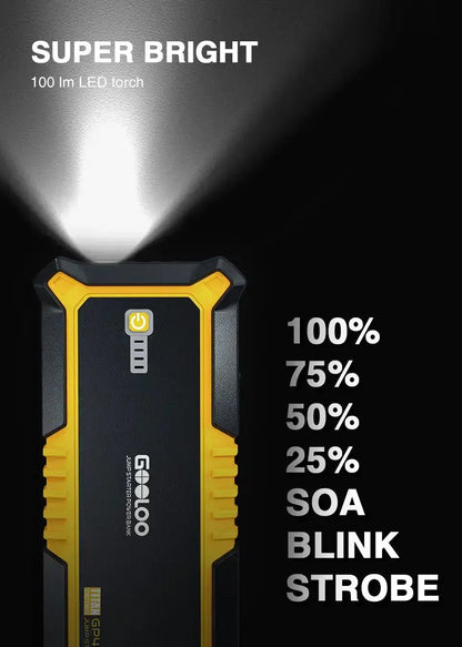 GOOLOO GP4000 PRO 26800mAh Jump Starteris 4000A