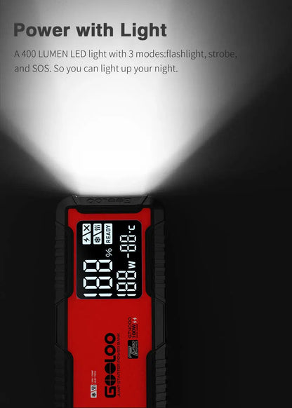 GOOLOO GT4000 Jump starteris  24000mAh Atspariausias šalčiams su Boost funkcija