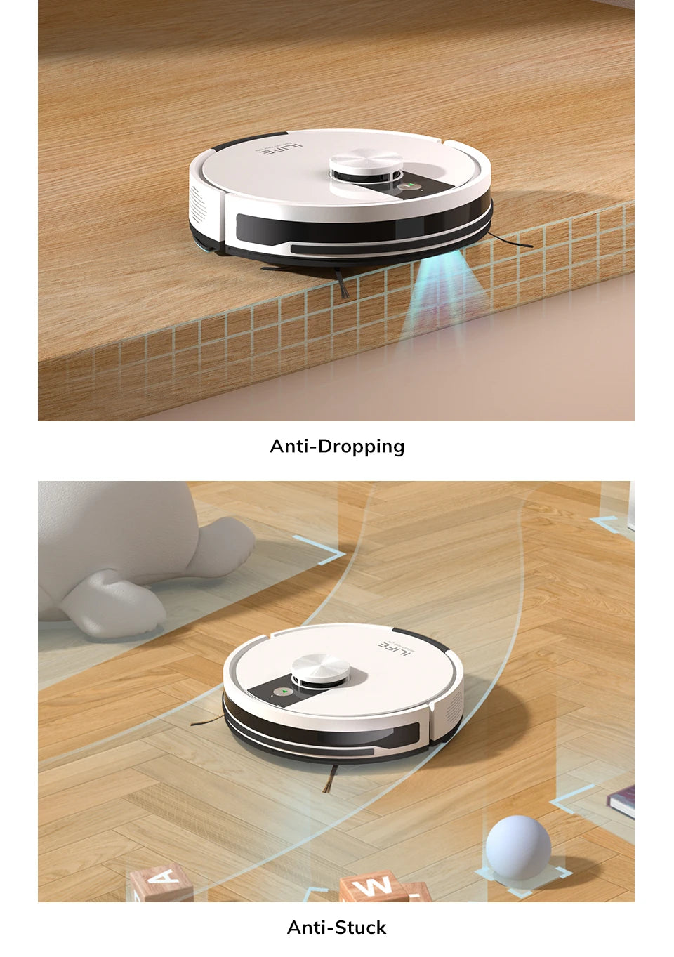 ILIFE A12 Pro Robotas Siurblys su Šluostymo Funkcija