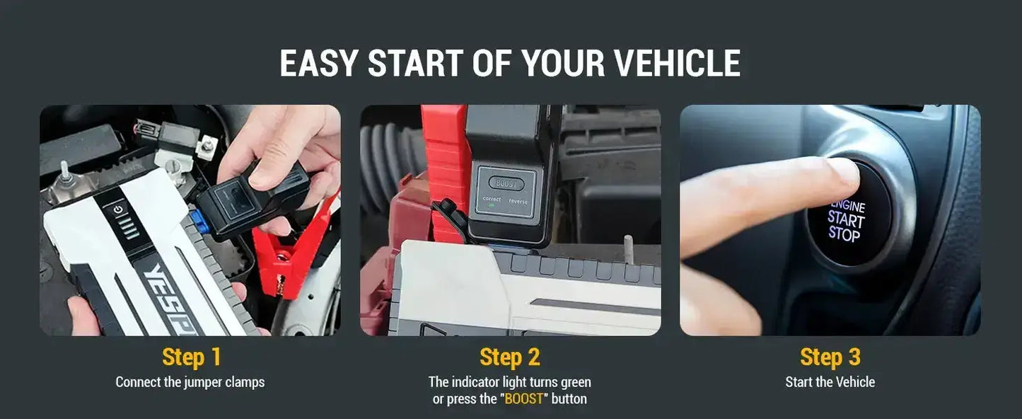 YESPER YJS40 Akumuliatoriaus užvedėjas 26800 mAh 4120A