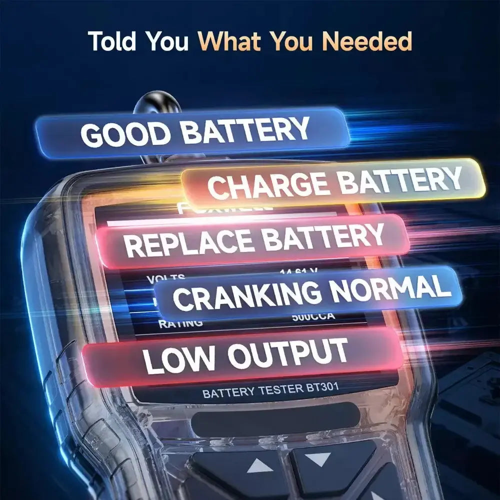 FOXWELL BT301 Akumuliatorių testeris