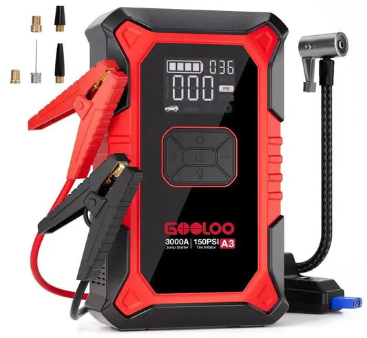 GOOLOO A3 Jump starter 3000A with air compressor