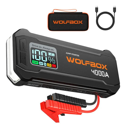 WOLFBOX JS24 Jump Starteris 24000mAh su Boost funkcija
