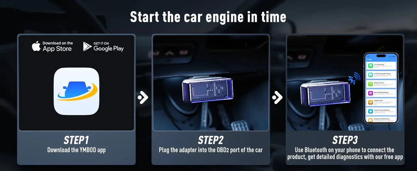 UTRAI JS30 7000A Jump Starter Air Compressor OBD Diagnostics