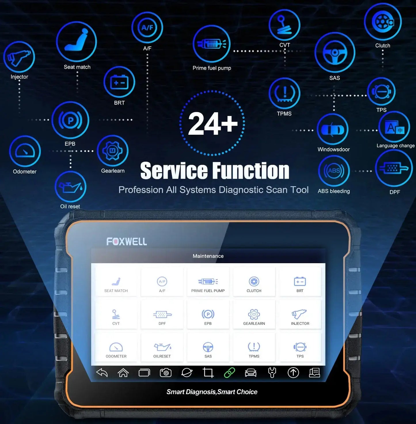 Foxwell GT60 OBD2 Bluetooth Automobilio diagnostika