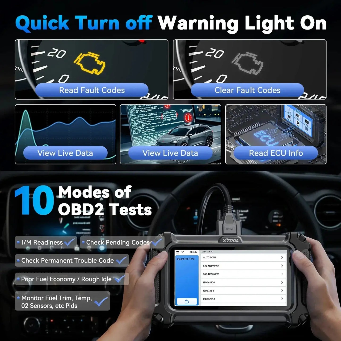 Automobilio Diagnostika XTOOL D5S