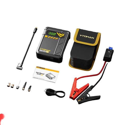 VTOMAN X4 Akumuliatoriaus starteris užvedėjas su Oro Kompresoriumi