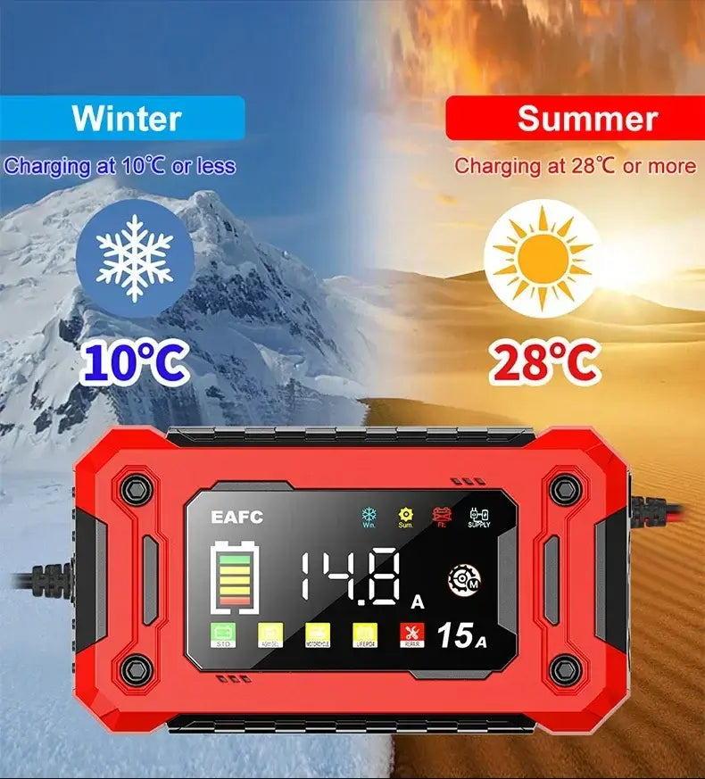 Akumuliatoriaus pakrowejo temperatura veikimo