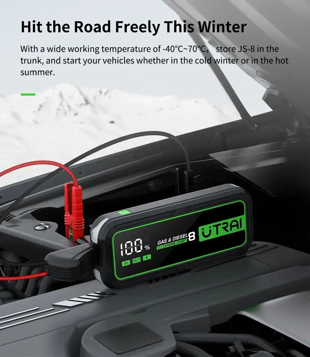UTRAI JS8 Jump Starter 3000A Automobilio Užvedėjas 20000mAh