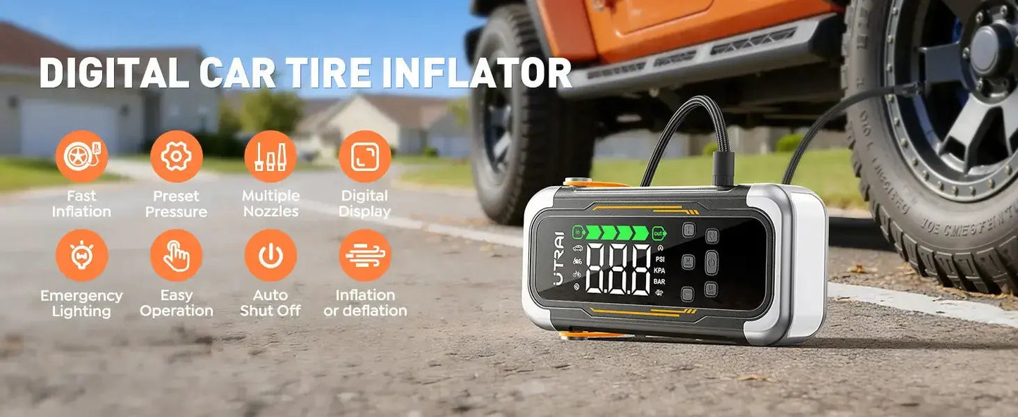 UTRAI JS-40 6000A Jump starteris su oro kompresoriumi-Pūstuvu