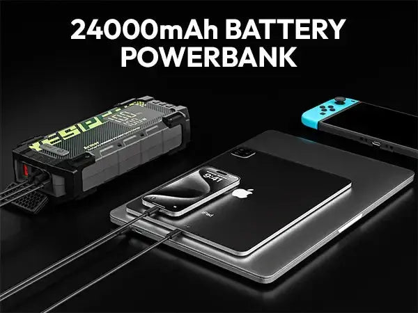 Jump starteris krovimas