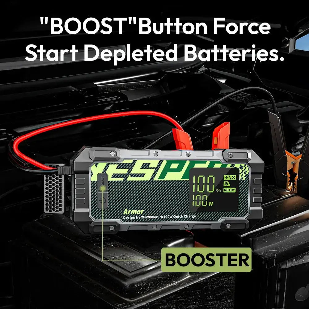 YESPER ARMOR busteris prijungtas prie automobilio