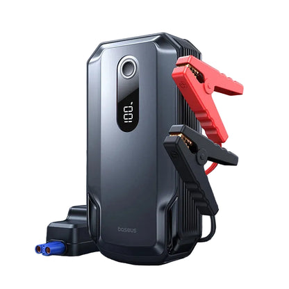 Baseus 2000A Jump Starter 20000mAh su LED ekranu ir paleidimo spaustukiniais laidais