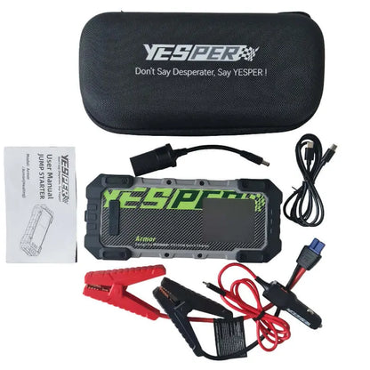YESPER ARMOR 4000A jump starterio pakuotės sudėtis